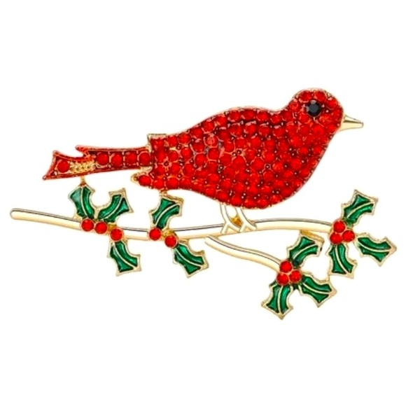 Red Bird Pin - Picture 1 of 4